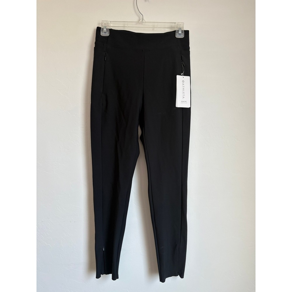 Athleta Stellar Tight Zip Leggings Athleisure Running Sporty Activewear Yoga - Picture 2 of 6